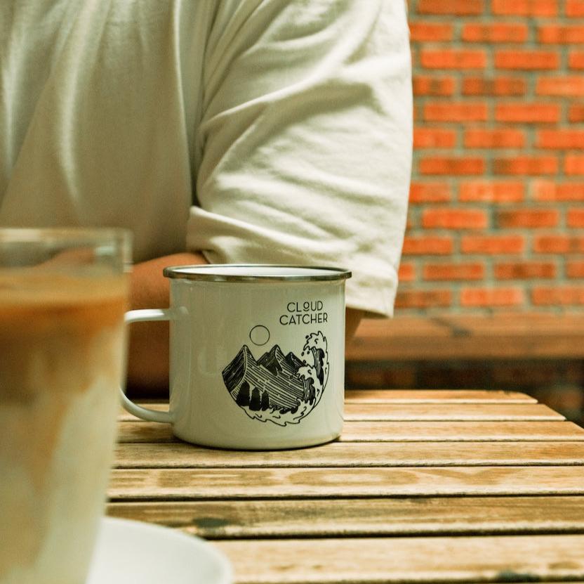 Cloud Catcher Enamel Mug