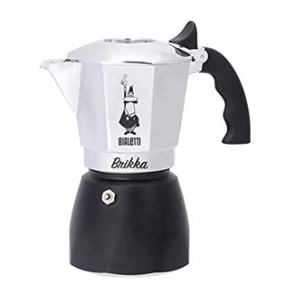 New Bialetti Brikka Moka Pot Black