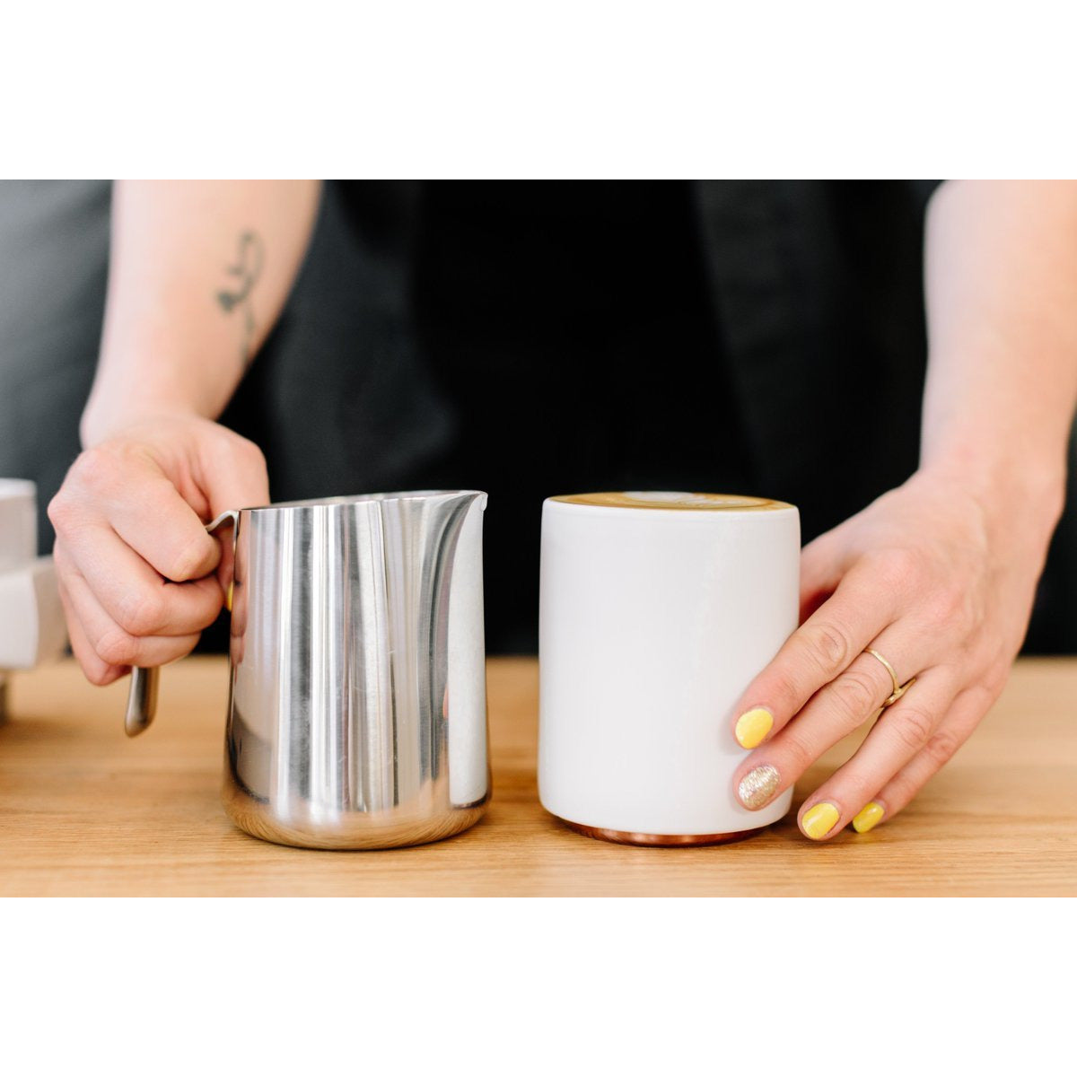 Monty Milk Art Cups - Cloud Catcher Coffee Roastery
