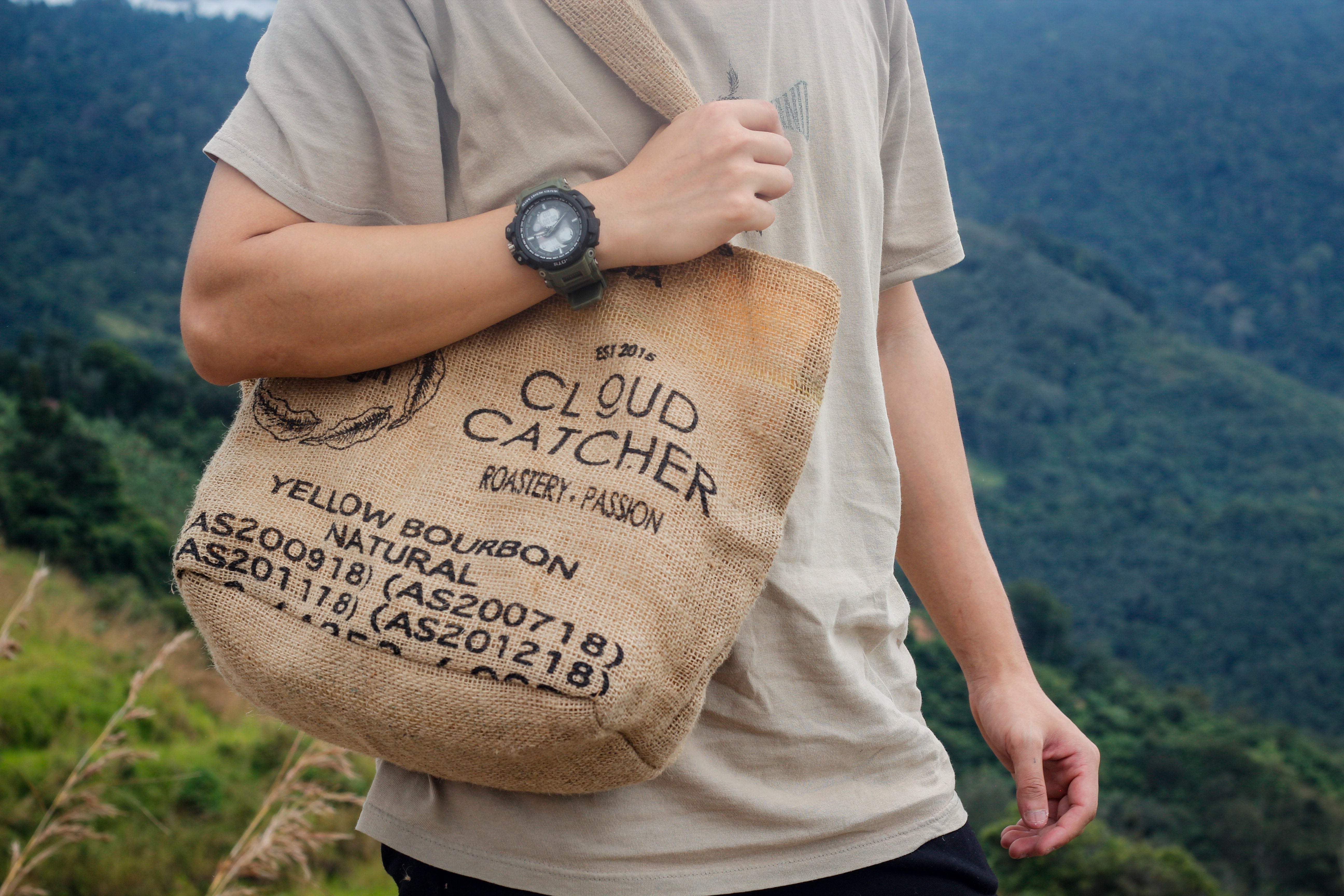 A Piece of Origin: Upcycled Tote Bags - Cloud Catcher Roastery
