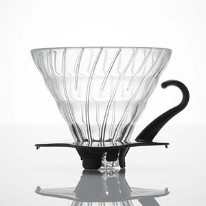 V60 Glass Dripper 02 / Black - Cloud Catcher Coffee Roastery 