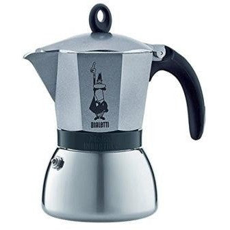 Moka Pot Induction (3/6 Cup/ Matt Grey) - Cloud Catcher Coffee Roastery