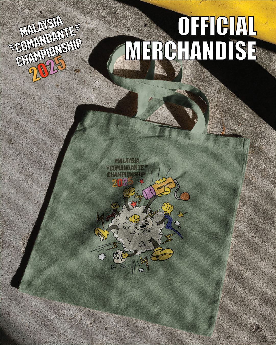 Tote Bag: Malaysia Comandante Championship '25 - Cloud Catcher Roastery