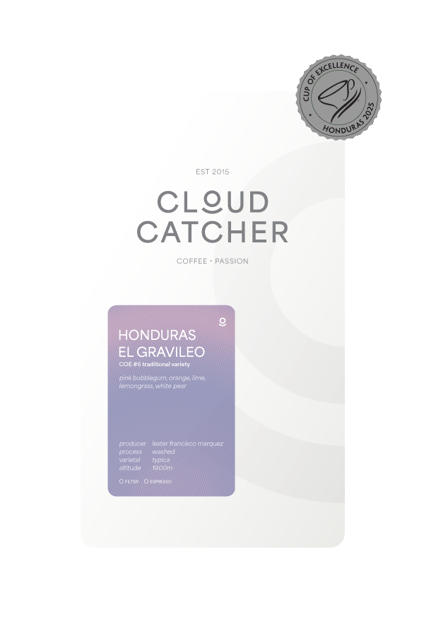 Cloud Catcher Roastery Honduras El Gravileo - Washed – specialty coffee beans Malaysia
