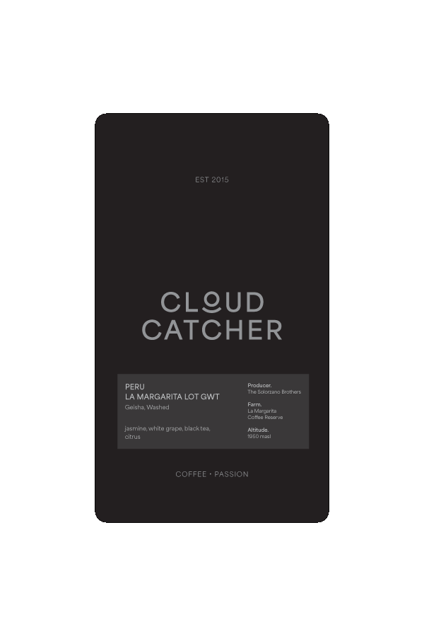 Cloud Catcher Roastery Peru La Margarita Geisha Lot GWT - Washed – specialty coffee beans Malaysia