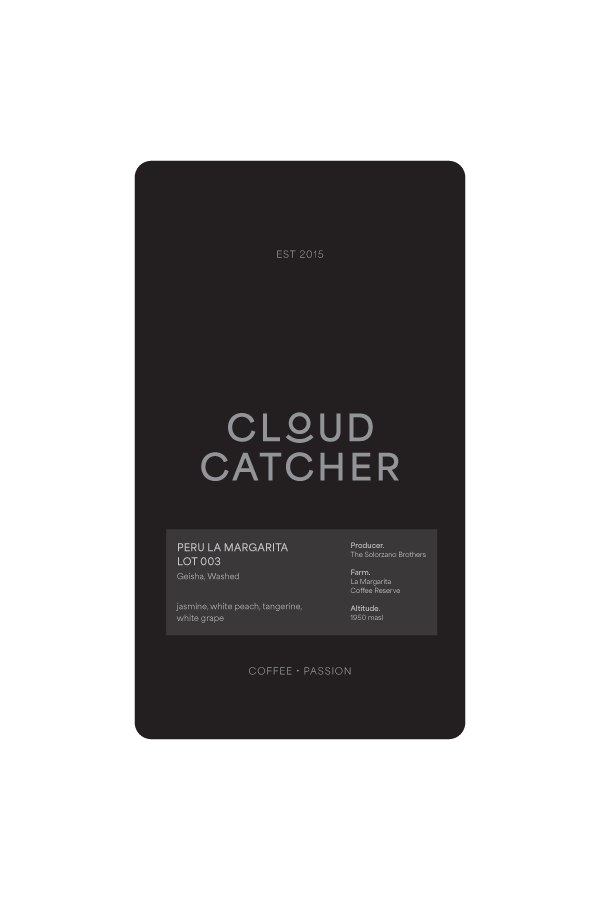 Cloud Catcher Roastery Peru La Margarita Geisha Lot 003 - Washed – specialty coffee beans Malaysia
