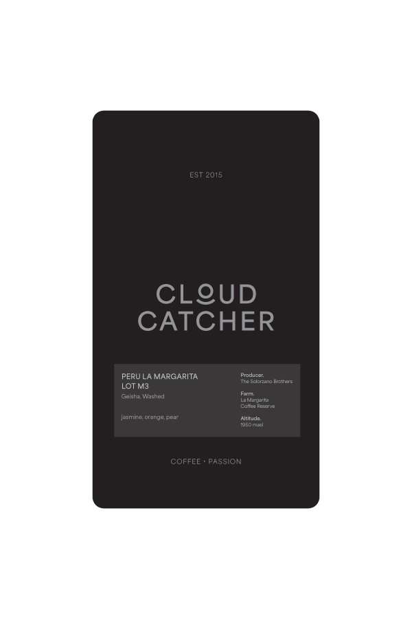 Cloud Catcher Roastery Peru La Margarita Geisha Lot M3 - Washed – specialty coffee beans Malaysia