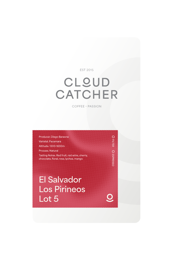 Cloud Catcher Roastery El Salvador Los Pirineos Lot 5 - Natural – specialty coffee beans Malaysia