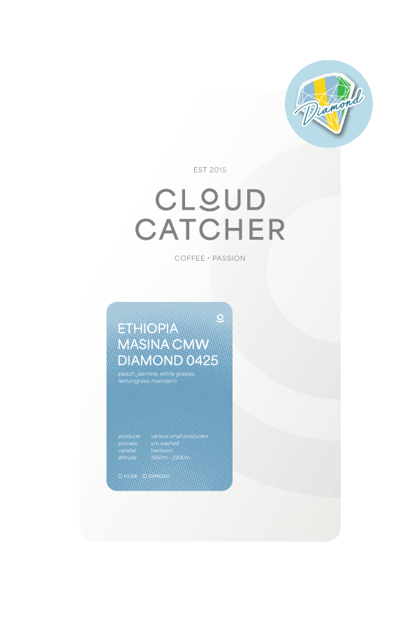 Cloud Catcher Roastery Ethiopia Masina Diamond Lot 0425 - CM Washed – specialty coffee beans Malaysia
