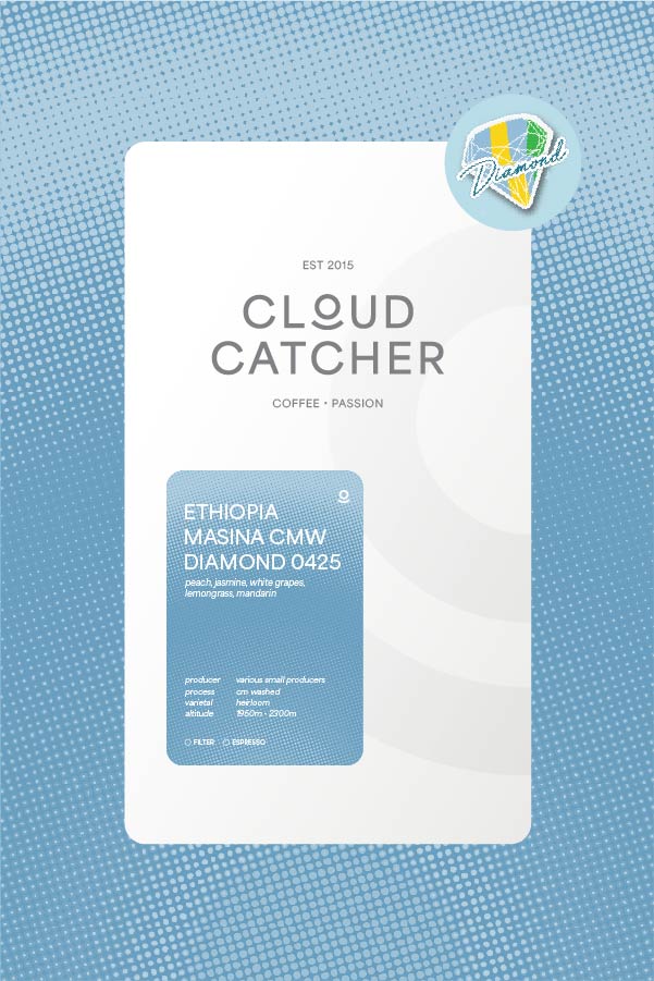 Ethiopia Masina Diamond Lot 0425 - CM Washed - Cloud Catcher Roastery